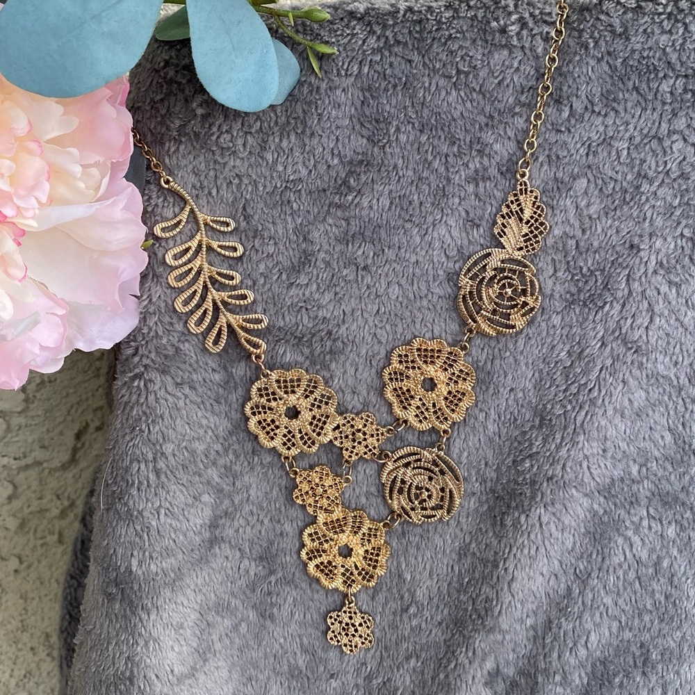 Floral Gold Necklace